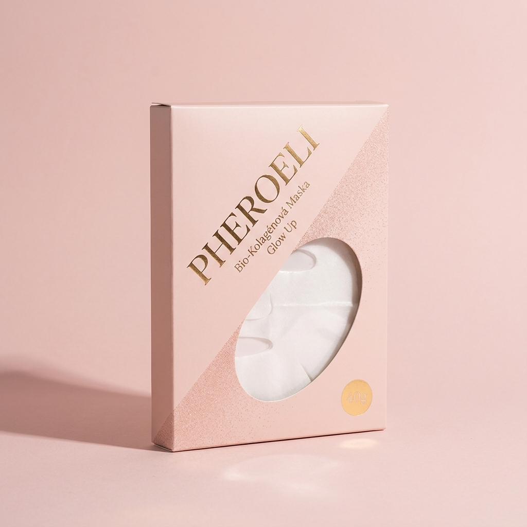 Pheroeli Bio-Kolagénová Maska Glow Up - detail balenia